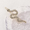fdsmall Snake Hair Pins for Women 2Pcs Rhinestone Snake HairPins