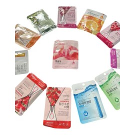 Mascarillas Coreanas Faciales Surtidas  Korean Face Mask Sheet Variety Pack, 25 pcs                                                                   