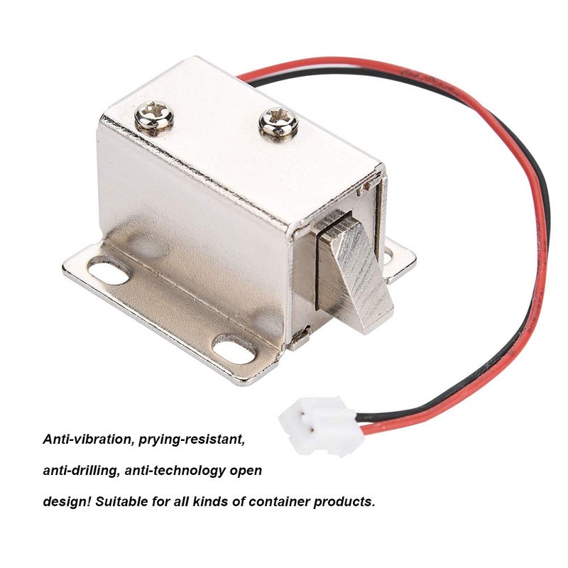 DC 12V Solenoid Electromagnetic Electric Lock, Widely Used Door Cabinet
