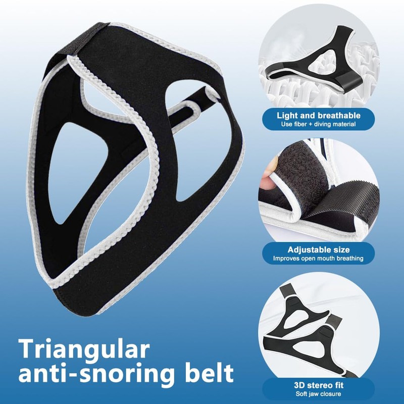 FDEETY Snoring Stopper Anti Snoring Chin Strap Sleeping Open Breathing