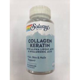 Solaray Type I, II & III Collagen Keratin | 60 Caps, 30 Servings Exp 06/2027