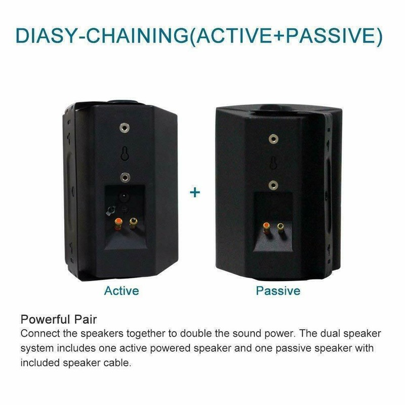 Herdio 200W 4" Waterproof Bluetooth Speakers for Indoor & Outdoor