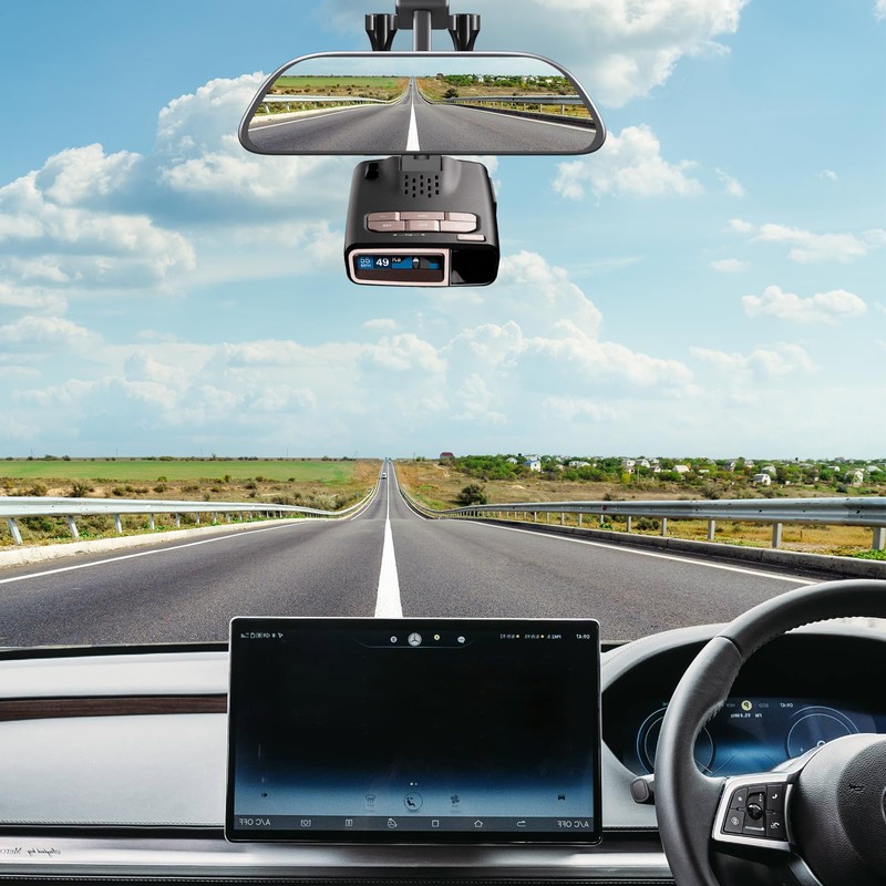 xsaaczm Radar Detector Mirror Mount,Aluminum Rearview Mirror Rod Mount,Suitable for