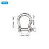PATIKIL Screw Pin Shackle 5mm 3/16" 353lb, 8Pcs 304 Stainless
