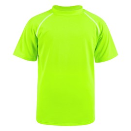 BSBUY Children's UPF 50+ Protection Rash Guard Boys Blue Swimming Shirt with Stand-Up Collar UV Shirt Unisex Beach Swimming Shirt Water Sports Top Quick-Drying Breathable Swimming T-Shirt Swimming