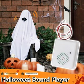 Tomedny Sensore di movimento di Halloween, sound Player Horror Tricky Spardy Altoparlante Altoparlante per la decorazione per feste esterne per interni