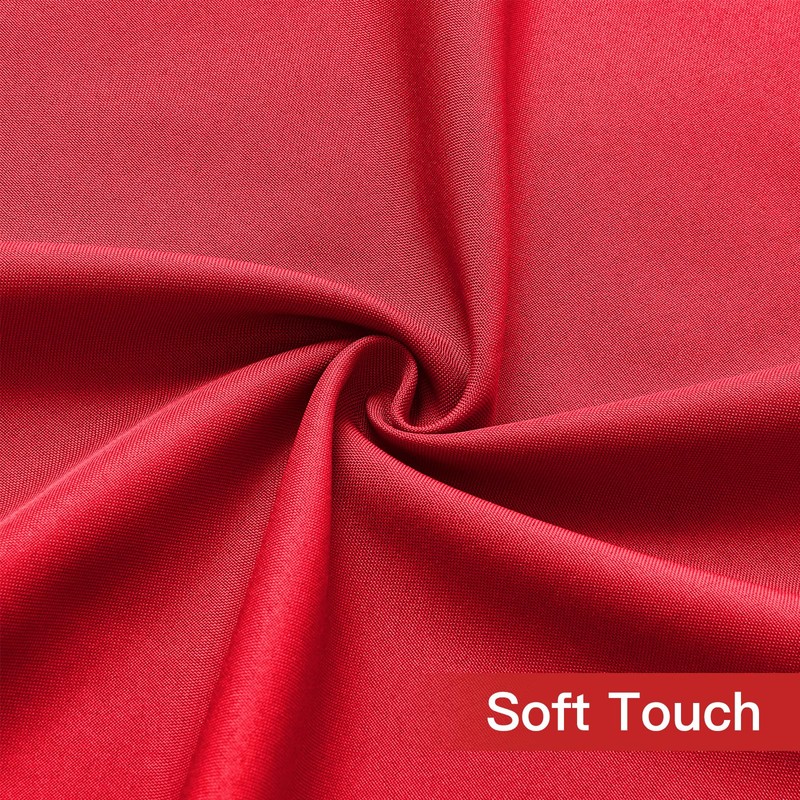 Veblandy Rectangle Table Cloth, Waterproof Polyester Elastic Fitted Tablecloth, Washable