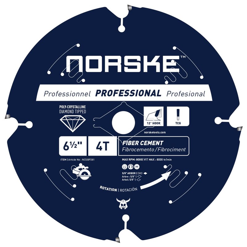 Norske Tools NCSBP281C 6-1/2 inch 4 Tooth Polycrystalline Diamond (PCD)