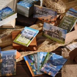 Estune 240 Pcs Bible Verse Cards with Full Scripture Bulk Mini Prayer Cards Women Men