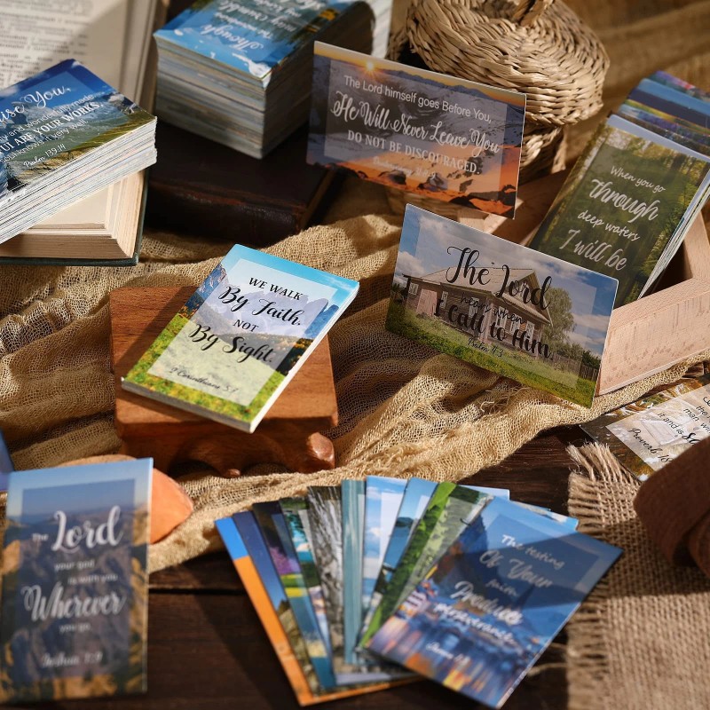 Estune 240 Pcs Bible Verse Cards with Full Scripture Bulk