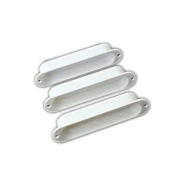 Kisangel Replacement Plastic Pickup Covers White Sealed Lid for Electric Guitar 3 Pack Closed Pickup Covers