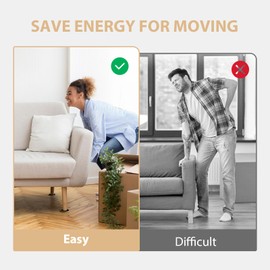 Walsham Furniture Sliders for Carpet, 8 Pcs 2'' Furniture Pads for Hardwood Floors, Heavy Furniture Gliders Movers, Move Furnitures Easy and Safely Floor Protectors