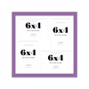 12x12 Inch 4 Opening Photo Collage Frame, Display Four 6x4
