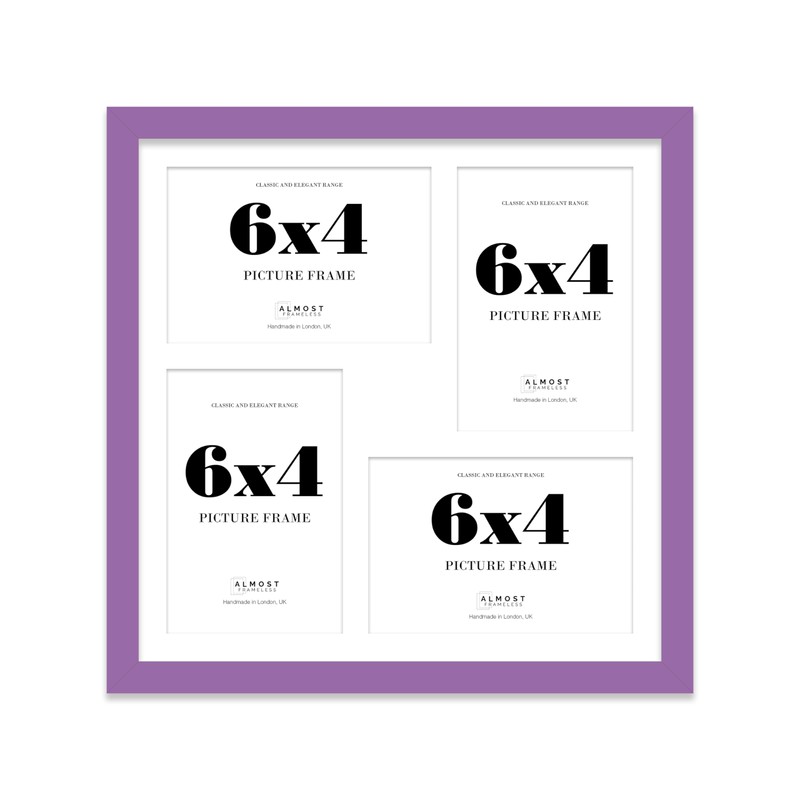12x12 Inch 4 Opening Photo Collage Frame, Display Four 6x4