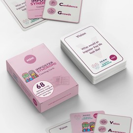 MBM 68 Impostor Syndrome Coaching Cards. Known as Flash Cards, Emotion Cards & Oracle Cards. Coach Gifts for Managers/Coaches. Ideal for Anxious People. Self Help Cards to Aid Mental Health & Anxiety