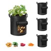 3Pack Potato Grow Bags, Garden Planting Bag with Reinforced Handle,