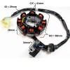Unbranded STATOR 49-150cc 4 Stroke 8 Coil 2 Pin in