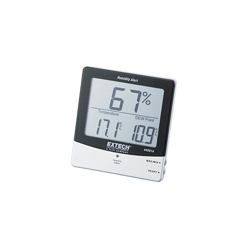 Extech 445814 Stationary Hygro Thermometer Psychrometer with Audible Humidity Alert