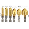 APLUS Countersink drill bits Hex Shank HSS Counterbore Reamer Countersink
