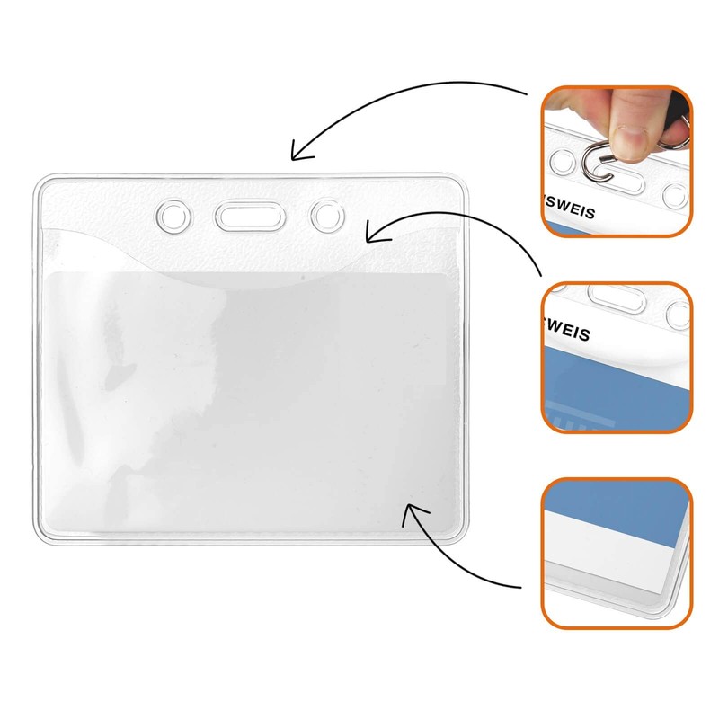 Karteo ID Card Sleeves in Credit Card Format [Pack of