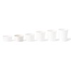 BIOZOYG 50 x Ice Cream Cups Cardboard 150 ml White