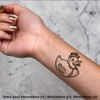 4 x 'Fancy Rubber Duck' Temporary Tattoos - Water Resistant,