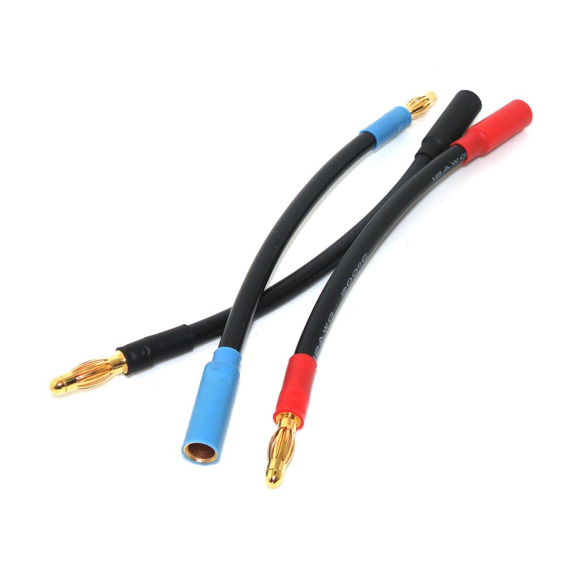4mm Male to 5mm Female Bullet Connector ESC Extension Lead,