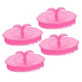BIUDECO Shampoo Brush Scalp Massager Hair Scalp Massage Brush When Shampoo Scalp Brush 4PCS Set Easy to Use