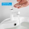 Tondiy Bathroom Tap, White, Washbasin Tap with Spout, Height 87