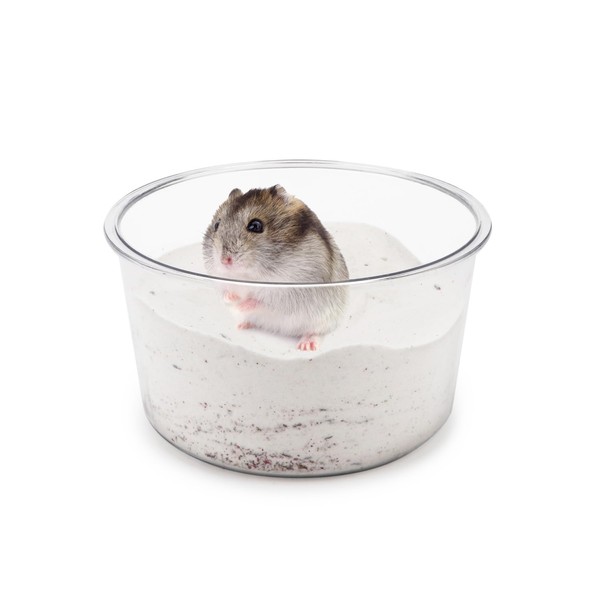 Wontee Hamster Sand Bath Sand Box Container Digging Hamster Bathroom