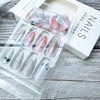 24Pcs Almond Press On Nails Medium Length Fake Nails with