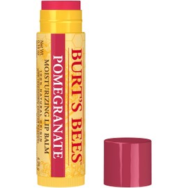 Burt's Bees Pomegranate Lip Balm, Lip Moisturizer With Responsibly Sourced Beeswax, Tint-Free, Natural Conditioning Lip Treatment, 1 Tube, 0.15 oz.