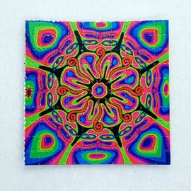 Spiral Pattern Blotter Art Psychedelic Art Gift Acid Art 100 Tab Sheet