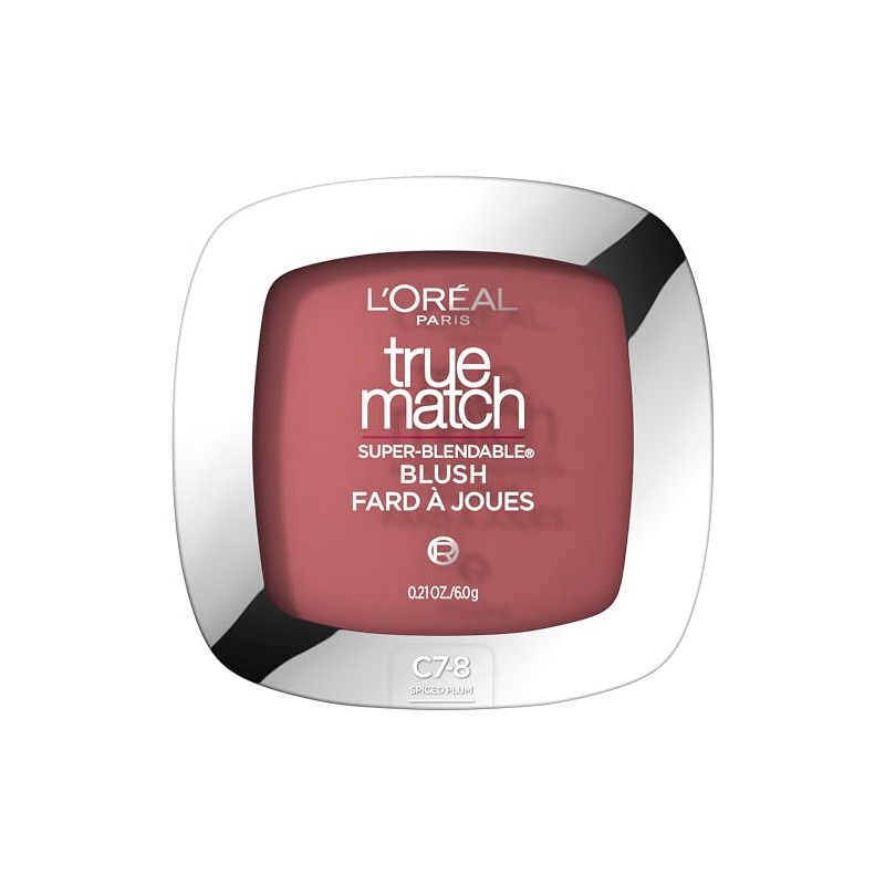 L'Oréal Paris True Match Super-Blendable Blush, Spiced Plum, 0.21 oz.