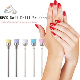 Cepillo de Limpieza eléctrico para Taladro de uñas, 5 Unidades Colores variados, 2,35 mm, Profesional, Para manicura