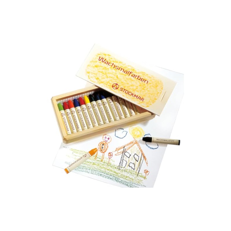 Stuck Marr beeswax crayons stick 16 Iroki-bako 61003 (japan import)