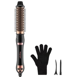 Thermal Brush for Blowout Look 1.5 Inch Detachable Ion Ceramic Heated Round Brush, Rose Gold