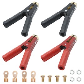 4Pcs 1000A Battery Jumper Cable Clamps, Battery Charger Clamps Jumper Cable Ends Heavy Duty Car Battery Clamps Pure Copper, Battery Alligator Clamps for Jump Starter Cables