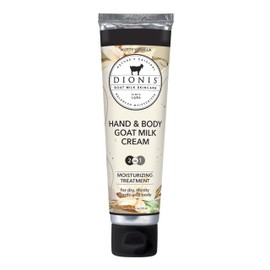 Dionis Goat Milk Skincare Nutty Vanilla Scented Hand & Body Cream - Cruelty Free Travel Size For Hydrating & Moisturizing