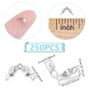 UNICRAFTALE About 250Pcs Stainless Steel Bead Tips Open Bead Tips