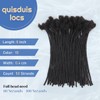 QUISDUIS 8 inch Loc Extensions Human Hair, 50 Strands Permanent