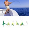 Feather Trolling Lures Excellent Camouflage Durable Trolling Feather Fishing Lures