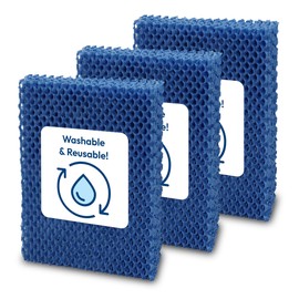 Natural-Breeze Reusable Humidifier Filters (3-Pack) - Replaces Wick Filters Honeywell HC26, Holmes E Replacement Filter HWF100-UC3 for humidifiers Holmes, Bionaire, Sunbeam
