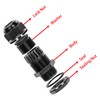 ZCLGOOD 10PCS 1/4" NPT Black Cable Glands, IP68 Waterproof Nylon
