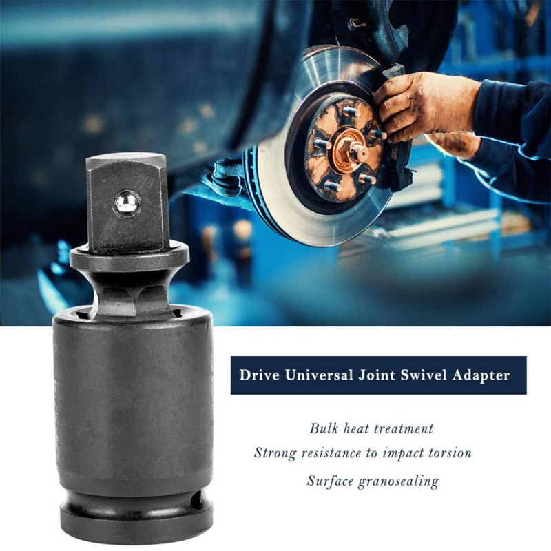 1/2'' Drive Impact Socket Metric Deep Universal Joint Adapter Swivel