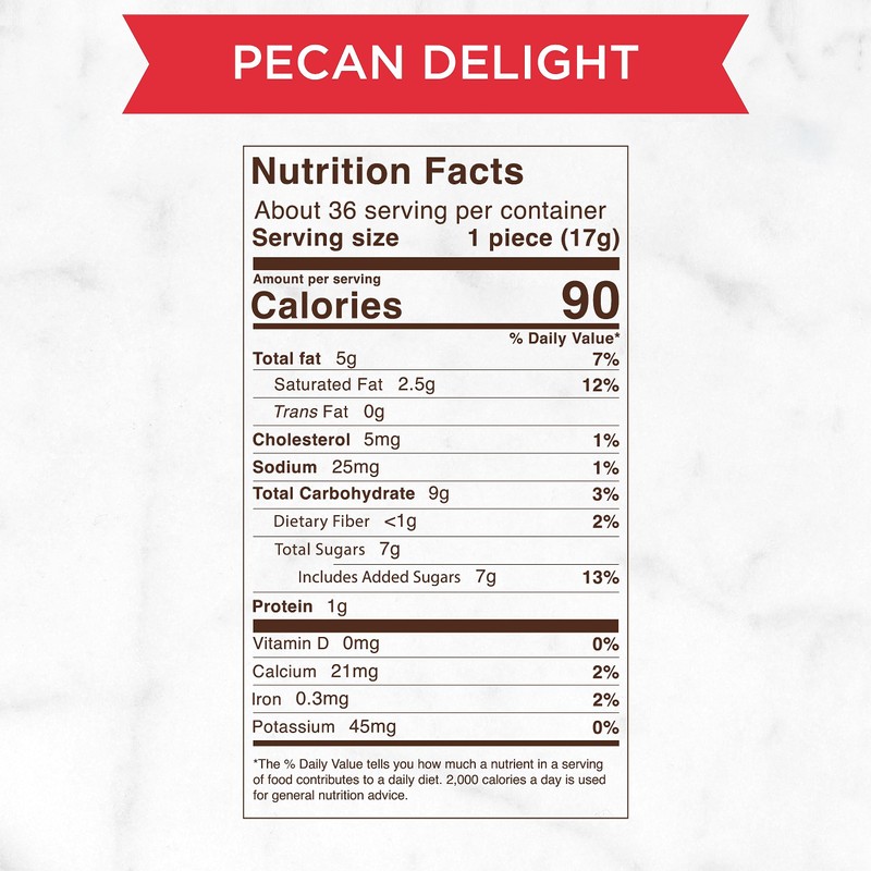 Russell Stover Milk Chocolate Pecan Delight - 0.6 oz (Pack