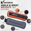 KEEP2MOVE Ankle Weights for Men Women Kids 1 Pair 0.65Lb