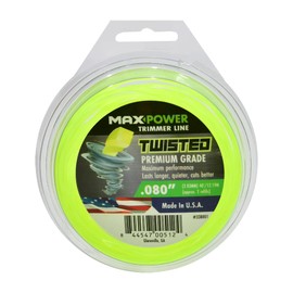 Maxpower Maxpower 338801 Premium Twisted Trimmer Line .080-Inch Twisted Trimmer Line 40-Foot Length