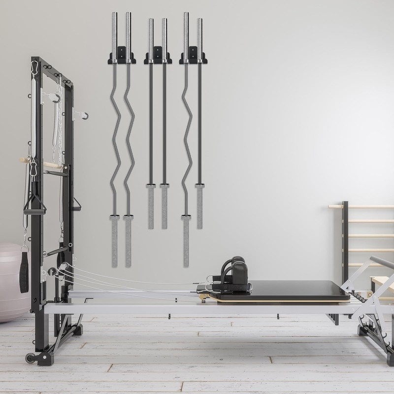 aleawol Vertical Barbell Bar Wall Hook, Barbell Stand Wall Mount