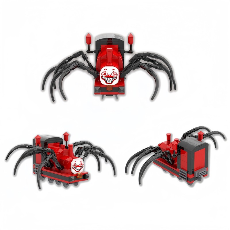 JVAVNE Choo Choo Charles Horror Spider Train Building Blocks Set